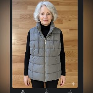 Calvin Klein Charcoal Puffer Jacket